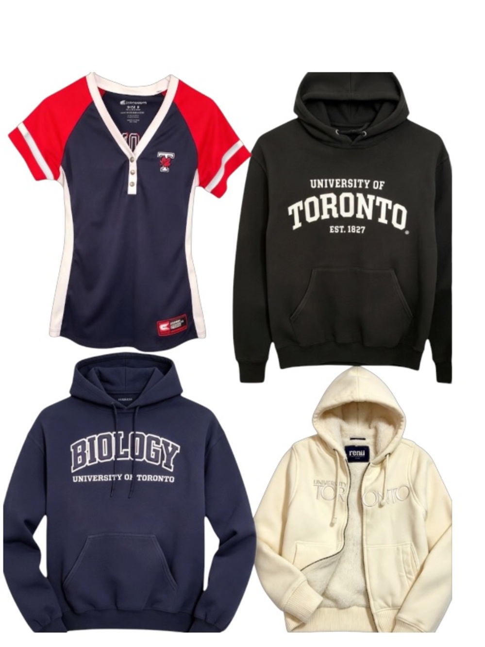 University of Toronto U of T Apparel Bundle Set of 4 - Hoodies & Top (S-M)